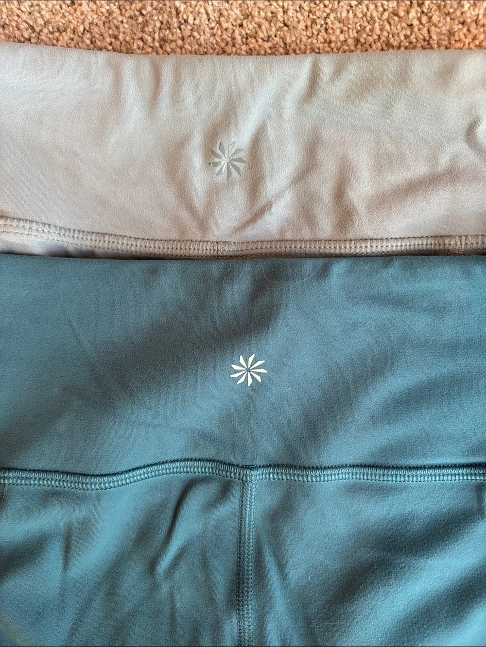 Athleta Performance Leggings - Teal & Mint Set